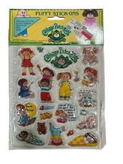 Vintage Cabbage Patch Kids Puffy Stickers Club House Slumber Party 1983 Style 5