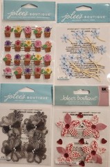 Lot Of 10 JOLEE’S BOUTIQUE Dimensional Scrapbooking Stickers FLOWERS FLORAL