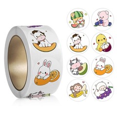 500 Pcs/Roll Self-Adhesive Stickers Cartoon Insect Stickers Kid Rewards Stickers