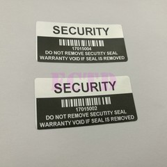 500 Security Label Seal Sticker Silver Black Tamper Evident VOID 1.57» x 0.78»