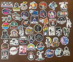 NASA Stickers Space Shuttle Launch Vinyl Decals Rocket Missions Pack Lot 50 pcs