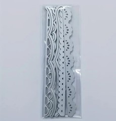 9 Pc Waves Lace Scallop Zigzag Edge Border Die Cut Set Card Making Cutting Dies