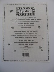 Joy Marie ALPHABET ROLL Stickers 1 Sheet 8.5″ X 11″ Letters Numbers Borders