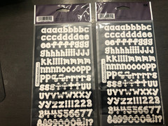 Lot of 2 Scrapbooking Stickers ABC 123 alphabet Sticko 4 sheets total as shown