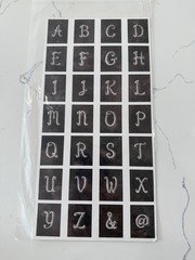 Close To My Heart Base & Bling Signature Style Upper Case Alphabet Sheet #Z2055