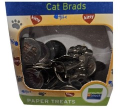 Around the Block CAT BRADS Paper Treats 42 Pieces NEW