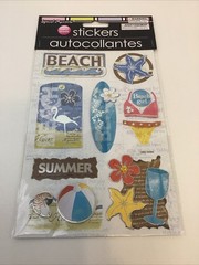 Special Moments 3-D Stickers Ocean Summer Pool Sandals Suit Scrapbooking 2 Packs