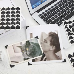 Pajean 720 Pieces Photo Corners Self Adhesive Black Photo Corners for Scrapbo…