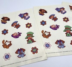 Vintage 80’s Current Inc. Calico Crossings Cute Kids W/ Animals sticker sheets