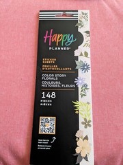 Happy Planner Color Story Florals Sticker Book