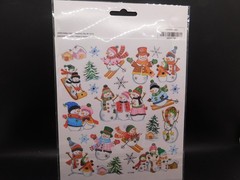 Christmas paper crafts Christmas snowman stickers 2 sheet 48pc