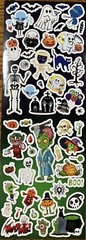 150+ Halloween Stickers 6 Sheets Scrapbook Crafts Skeleton Vampire US Seller