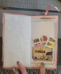 Handmade hard cover travel spring Junk Journal Matching & Ephemera