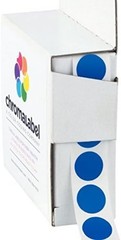 Adhesive Dark Blue Round Labels, 1000 Count for Classroom and Office Supplies