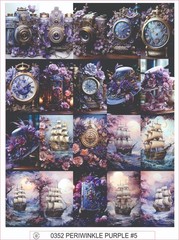 PERIWINKLE PURPLE #5 – COMPLETE SHEET OF 20 STICKERS