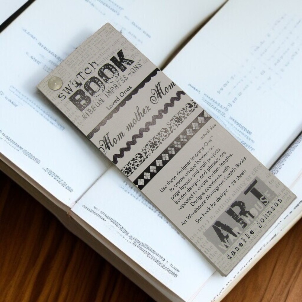 Swatch Book Ribbon Impress-Ons Art Warehouse Danelle Johnson «Loved Ones»