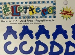 KID’S BLUE ALPHABET Stickers (125+pc)Provo•Card Making •Letters•Words•Journaling