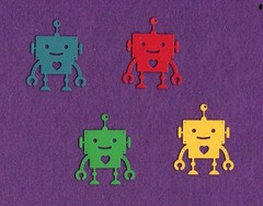 ROBOT # 2 machine die cuts scrapbook cards