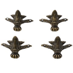 Home Corner Protector Box Decorative Zinc Alloy 42x30mm Antique Bronze