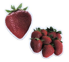 Food Fruit Strawberries Dessert Stickers Strawberry Fruit Scrapbooking Lot 2 Pcs