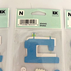 Vintage Jolee’s Sewing Machine & Notions Sticker Lot- NOS- Set of 3