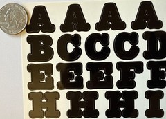 BLACK 3/4” ALPHABET Stickers(2 sheet)Making Memories•Letters •Numbers•Words•