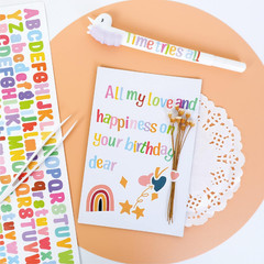 2500 PCS Black Letter Stickers Small, 0.5 Inch Vinyl Alphabet Stickers for Scrap