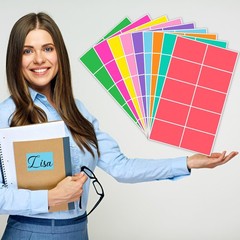 Colored Labels Stickers 3″ x 2″, Moving Labels for Boxes, 10 Colors, Large Ad…