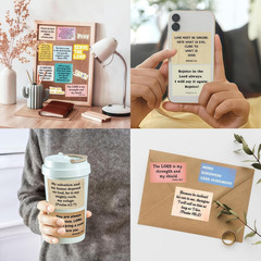 300Pcs Vintage Bible Verse Stickers, Quote Bible Stickers for Journaling