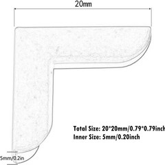 20x Scrapbooking Notebook Albums Card File Folders Book Corner Plated Protectors
