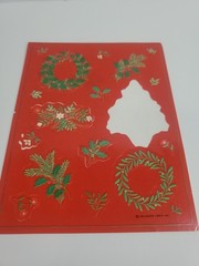 Vintage 1990s Holiday Christmas Mixed Sticker Sheets Hallmark Hobby lobby Ect