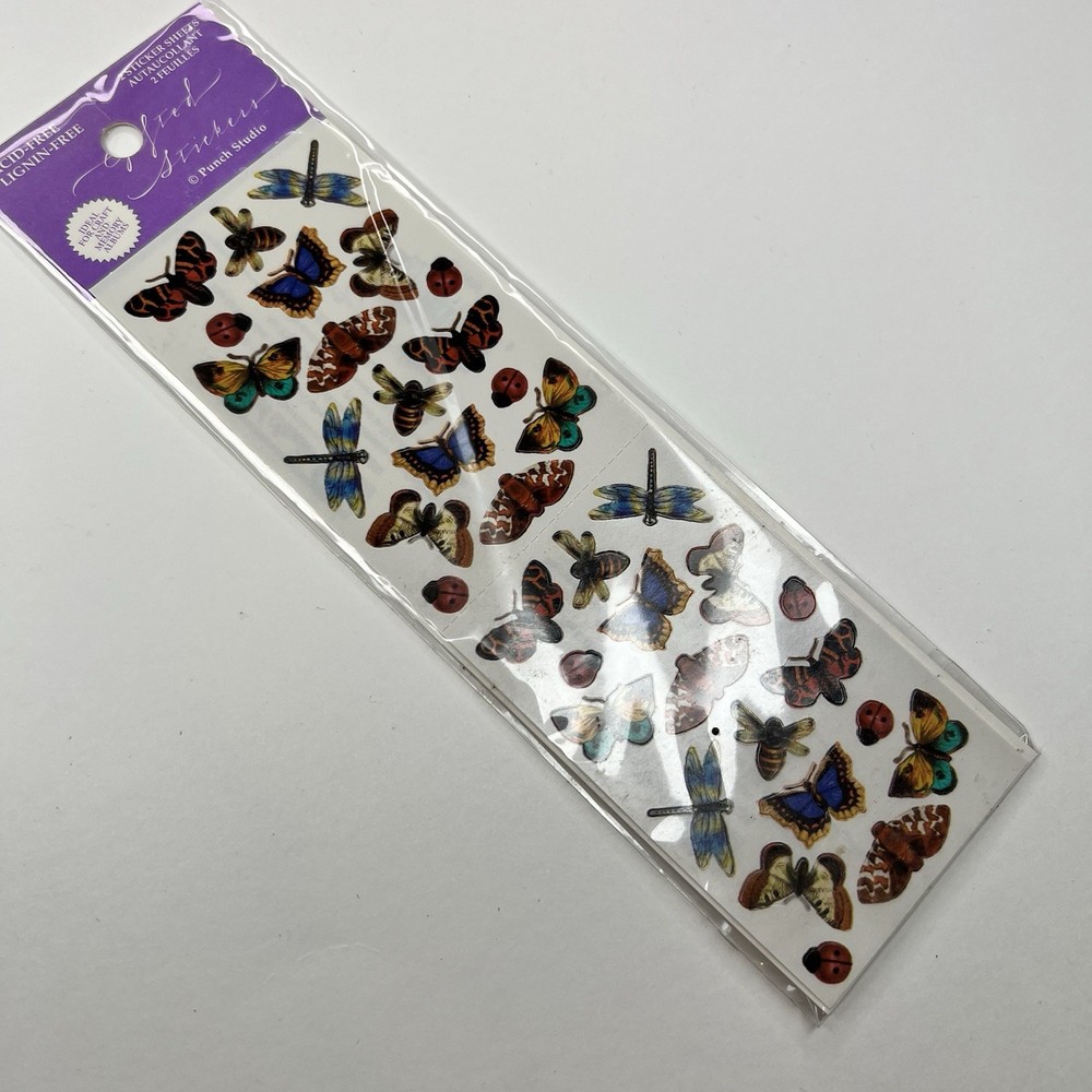 Gifted Stickers Insects Butterfly Ladybugs Kirshner Decorative Arts Punch Studio