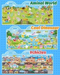 Toddler Reusable Sticker Book for Travel, Craft Activities & Kids Gifts