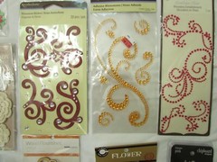 RECOLLECTIONS WOOD CRAFT FLOWERS & RHINESTONES 15 CT LOT NWT #14 CR32