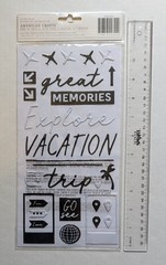 Thickers Wander Travel Vacation Adventure Glossy Puffy Scrapbooking Stickers