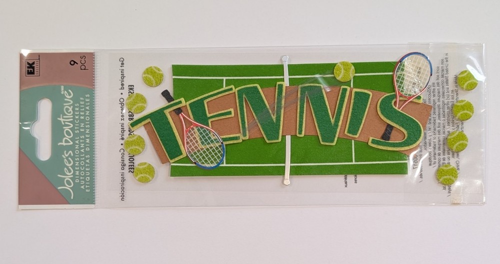 Jolee’s Tennis Scrapbooking Title Stickers