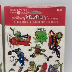 VTG Forget-Me-Not American Greetings MUPPETS Stickers Kermit 2 NEW Packs