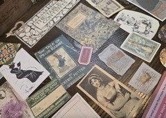 Storyteller Junk Journal Kit Paper Stickers Tags Book Books Stories Reading Read
