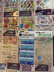Lot of 44 Packages of Sticko and Stickopotamus Stickers, Some Vtg, All Sealed