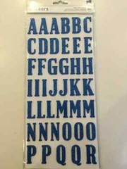 Lot of 5 AMERICAN CRAFTS ALPHA Glitter FOAM STICKER BUNDLE -New 614372