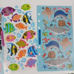 Sticko & Stickopotamus Stickers Binder Sticker Mixed Lot Of 12 Complete Sheets