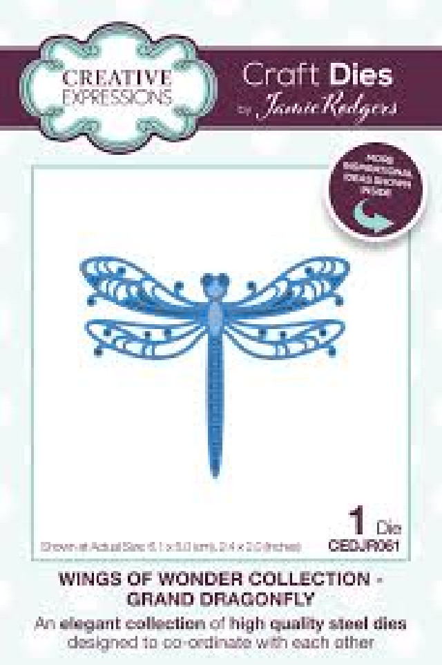 Creative Expressions Metal Die WINGS OF WONDER-GRAND DRAGONFLY