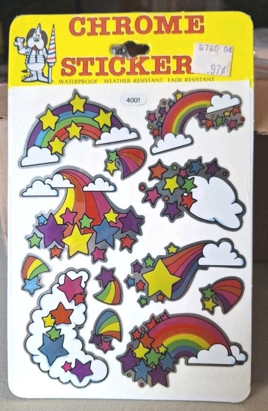 Vintage Stickers BJ Decal Specialties Gingerbread People RARE 1 Sht 1 Pkg
