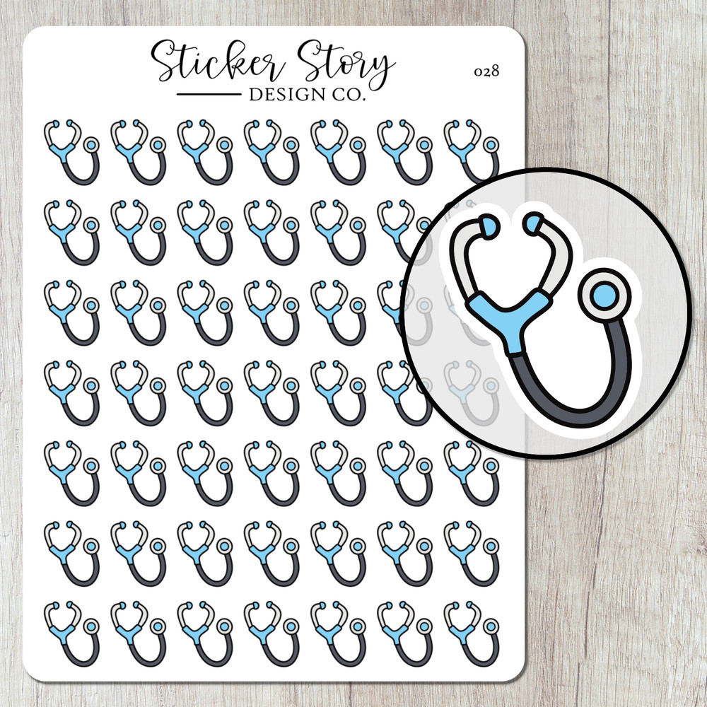Doctor Appointment Planner Stickers, Doctor Appt. Icon Planner Sticker