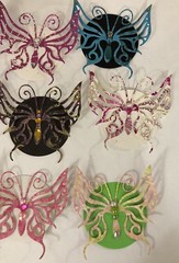LARGE BUTTERFLY Pre-Made Die-Cuts (3pc)Victorian•Rhinestone•Filagree •Garden•Bug