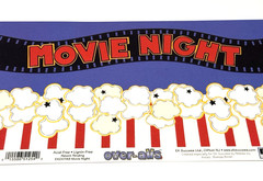 EK Success Scrapbook Title Over-all Movie Night Theater Family Fun EKOV/149 NEW