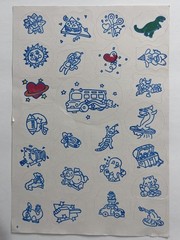Color Me Sticker Sheets Y2K Lot of 6 Some Colored Some Missing – AS IS VTG