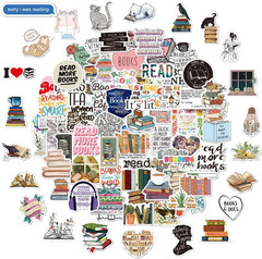Bookish Stickers | 100Pcs Aesthetic Reading Book Stickers for Kindle | Book Love