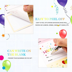 Happy Birthday Name Stickers – 100 Pcs 3X2 Inch Self-Adhesive Birthday Present S