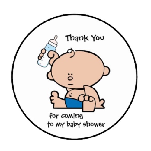 48 Thank You for coming baby shower!! ENVELOPE SEALS LABELS STICKERS 1.2″ ROUND